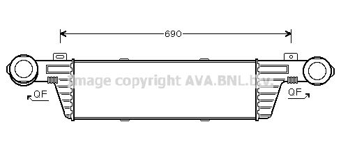 AVA QUALITY COOLING Välijäähdytin MS4315